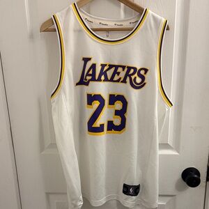 Like New Fanatics White and Purple Lakers Jersey ( worn once)